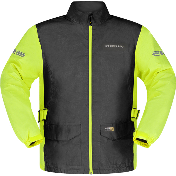 Richa Richa monsoon rain jacket blk/fluo